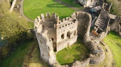 Ariel view of Dudley Castle in all its glory